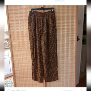 Liz Claiborne flowy leaf pants